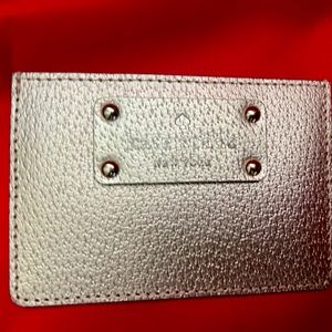 Kate Spade Gold Cardholder - Like New